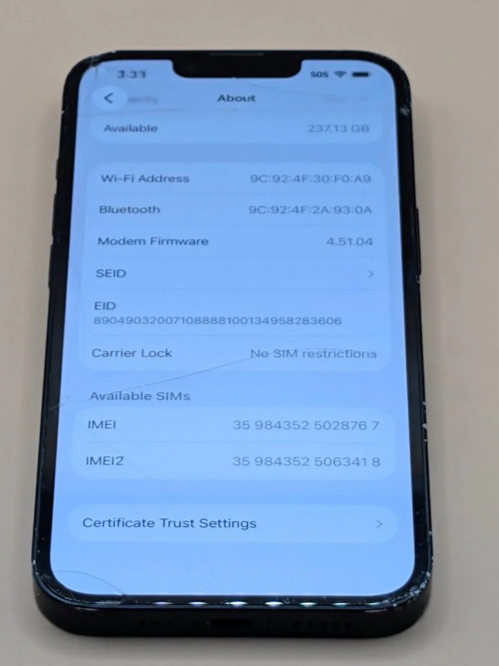 iPhone 14 256GB (Unlocked)***